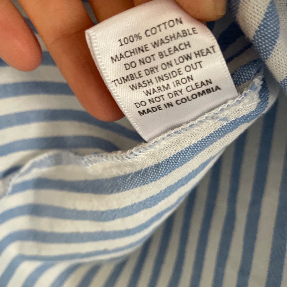 Salua Lingerie Shawl Collar Striped Boyfriend Shirt - Picture 6 of 7